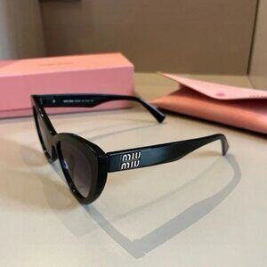 Miu Miu Sleek Black Sunglasses
